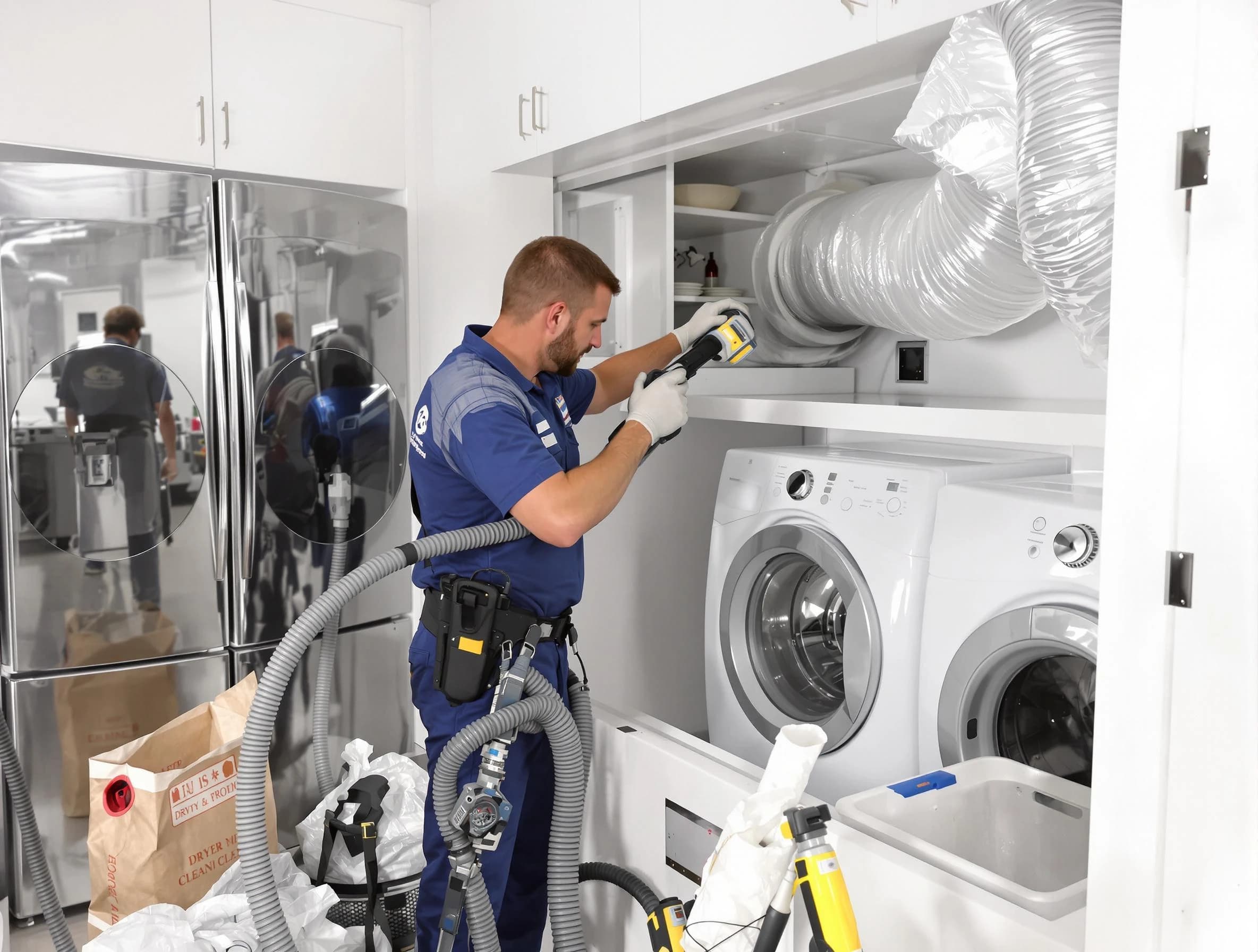Professional duct cleaning by Fitchburg Dryer Vent Cleaning in Fitchburg