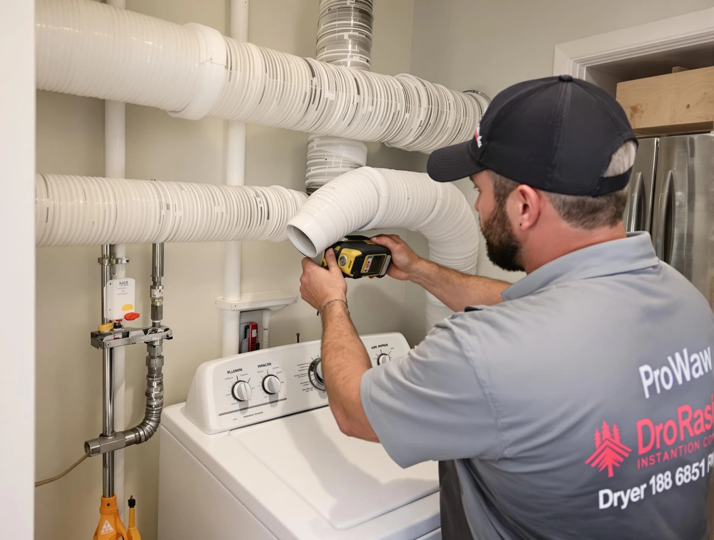Professional dryer vent hose installation by Fitchburg Dryer Vent Cleaning in Fitchburg